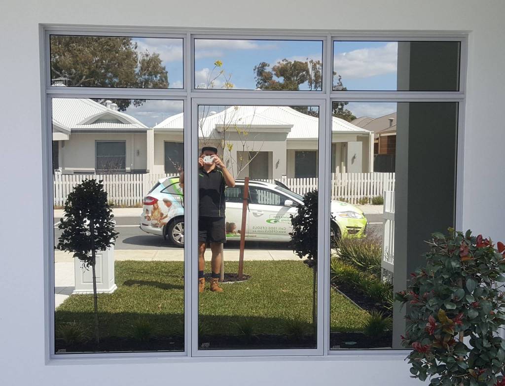 3M Night Vision 15 – one of the options for day time privacy using a reflective film.