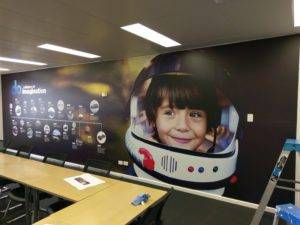 Digital print wallpaper at Subaru Canningvale