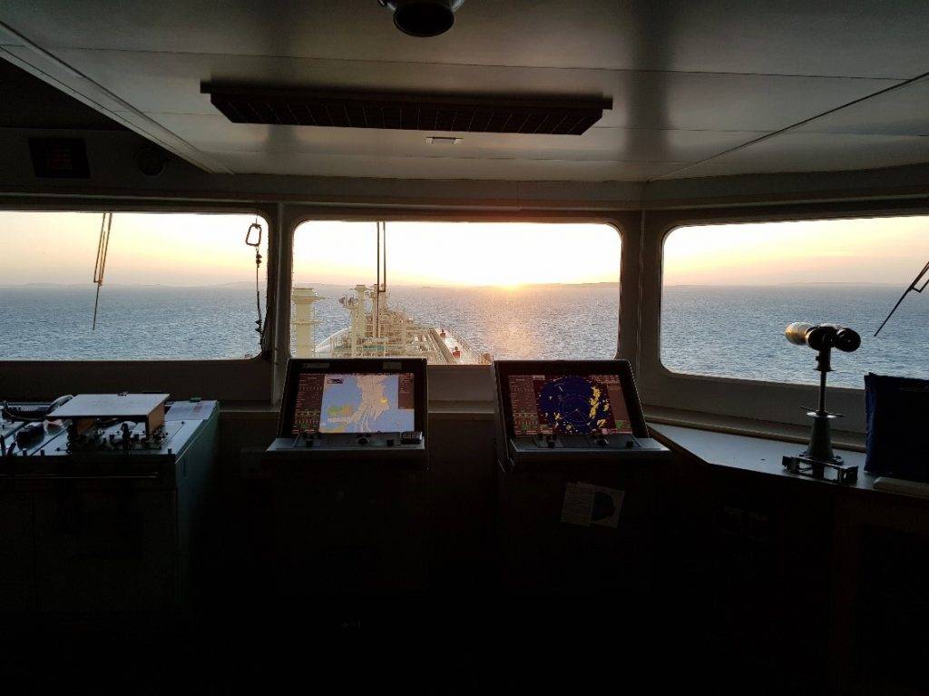 Security Window Film installed on windows of Shell Tanker